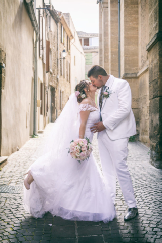photographe de mariage, le baisé des mariés