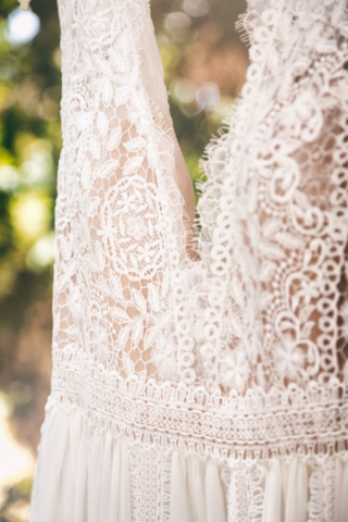 Photographe de mariage, la robe de mariée