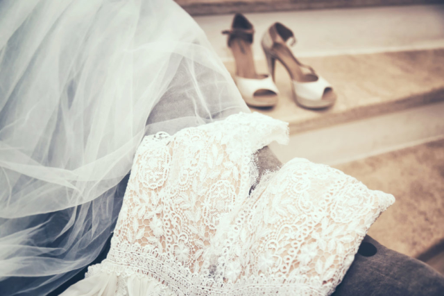 photographe de mariage, robe de la mariée