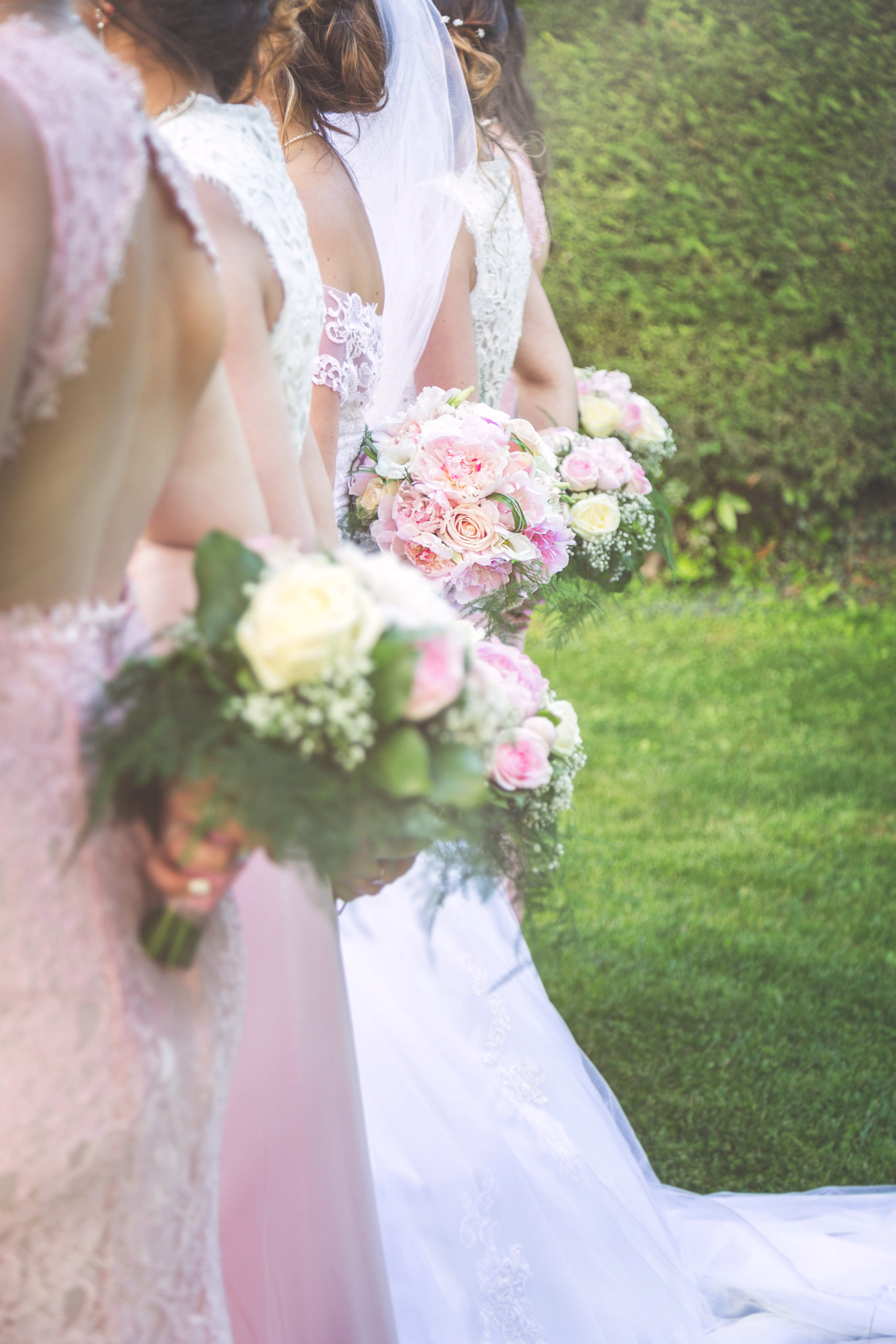 Photographe de mariage, les bouquets champêtres